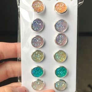 Druzy Earrings Six Pack